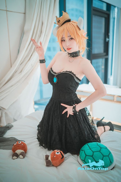 DJAWA Photo – Bambi (밤비): Halloween with Bowsette (Super Mario Bros.)