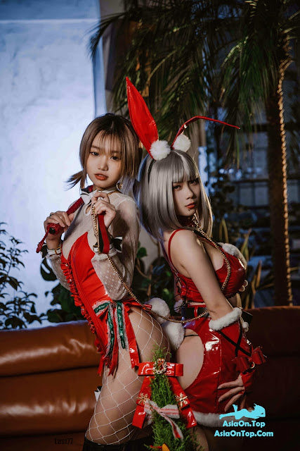 Coser@柒柒要乖哦 No.010: 2021圣诞双兔 2021 Christmas Double Rabbit
