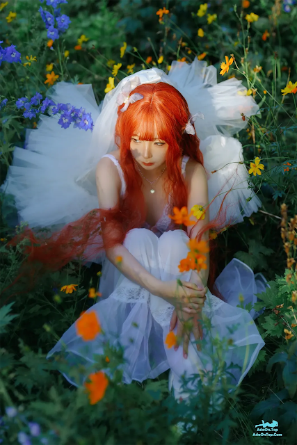 Coser@蠢沫沫 (chunmomo) – 花丛婚纱 | Coser@Chunmomo (chunmomo) – Floral Wedding Dress