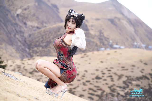 Coser@职业奶妈三水子 – 玉玲珑旗袍 | Coser@Professional Nanny San Shui Zi – Jade Linglong Cheongsam