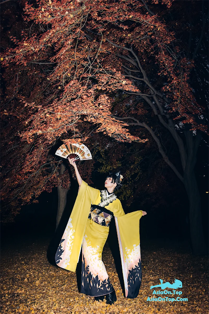 Coser@Ely_eee (ElyEE子) – Ginkgo Black Cat 銀杏黑貓 | Coser@Elyeee (ElyEE子) – Ginkgo Black Cat