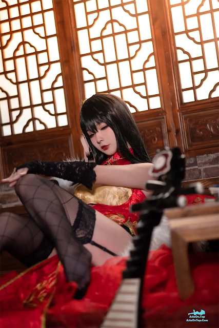 Coser@yuuhui玉汇 – 碧蓝航线 大凤旗袍 | Coser@yuuhui Yuhui – Azur Lane Taihou Qipao