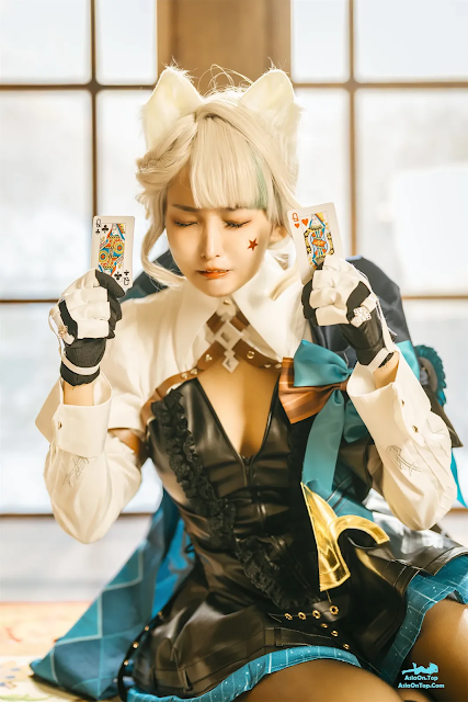 Coser@慕慕Momo – 原神 Genshin 琳妮特的色情魔術 室内 | Coser@MumuMomo – Genshin Genshin Linyette’s Erotic Magic Indoor