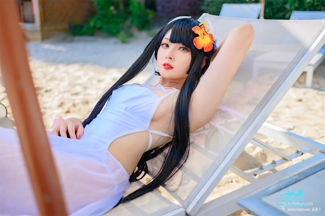 Coser@Natsuko夏夏子 – 碧蓝航线 比叡泳装 | Coser@Natsuko夏夏子 – Azur Lane Hiei Swimsuit