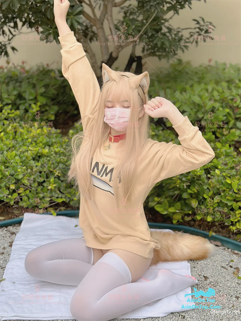 Coser@软萌兔兔酱 – 人型宠物之爱猫人士 玩弄逗猫女宠 | Coser@Ruanmeng Tutu Jiang – Humanoid Pet: Cat Lover Playing with Teasing Cat Girl Pet