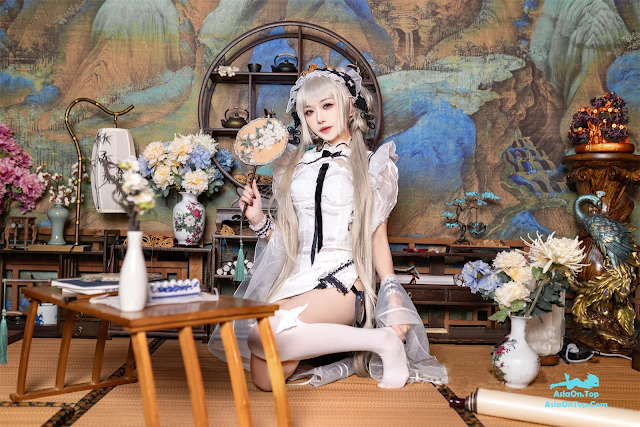 Coser@源纱希喵喵喵 – 碧蓝航线 可畏 旗袍 | Coser@Genki Shi Miao Miao Miao – Blue Archive Kaiming Qipao