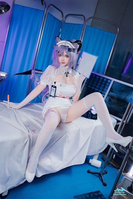 Coser@雪晴Astra – 2024万圣节 护士刻晴 | Coser@雪晴Astra – 2024 Halloween Nurse Keqing