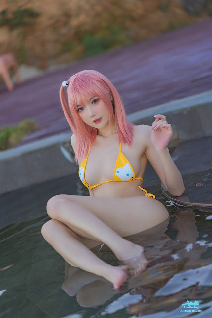 Coser@阿包也是兔娘 – 生或死联动 碧蓝航线 穗香泳装 | Coser@Abao is also Rabbit Girl – Dead or Alive Collaboration Azur Lane Honoka Swimsuit