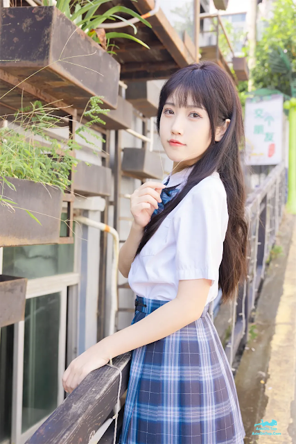 Coser@不呆猫 – 泳衣JK学妹 | Coser@Bu Dāi Māo – Swimsuit JK Sister