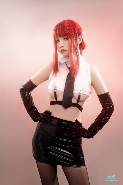 Coser@爆机少女喵小吉 (Nekokoyoshi) – 电锯人 玛奇玛 | Coser@nekokoyoshi – Chainsaw Man Makima