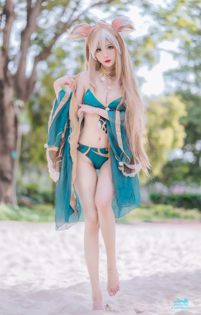 Coser@仙女月 – 泽月希娜小姐泳装 | Coser@fairy Moon – Miss Zeyue Xina Swimsuit