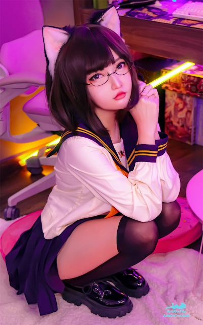 Coser@Potato Godzilla – OC – Tatami neko-chan in Seifuku