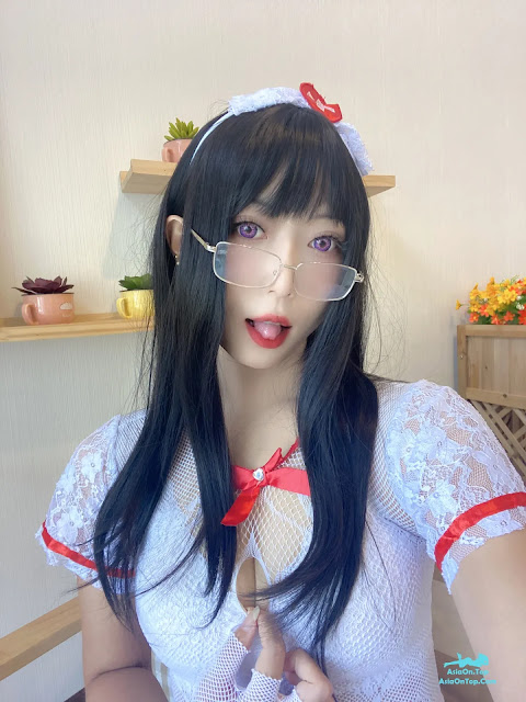 Coser@Money冷冷 – 白网护士套 | Coser@Money Leng Leng – White Mesh Nurse Set
