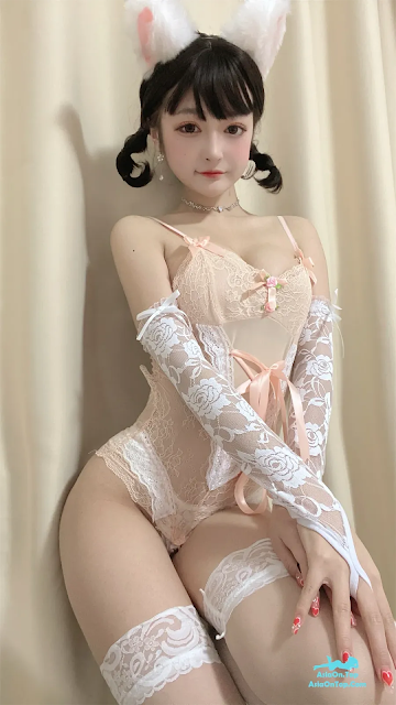 Coser@佳佳好难啊 – 法式猫耳娘 | Coser@Jia Jia Hao Nan A – French Cat-Ear Girl