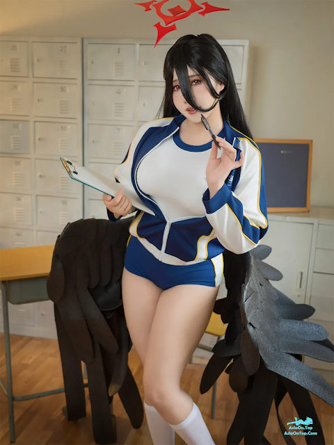 Coser@麻花麻花酱 – 蔚蓝档案 羽川莲见 | Coser@MaHuaMaHuaJiang – Blue Archive: Yuyukan Renken