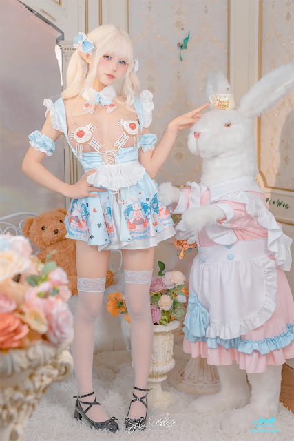 Coser@黏黏团子兔 – 爱丽丝蛋糕 | Coser@StickyMochiTangyuan – Alice Cake