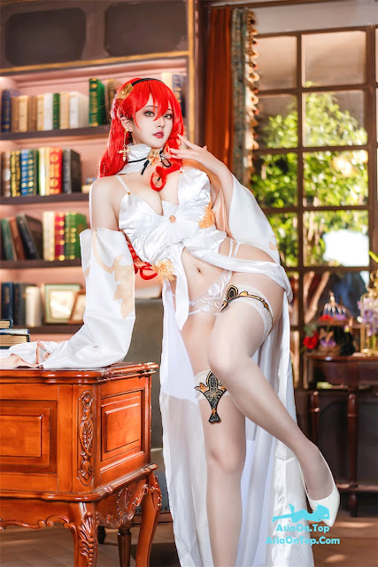 Coser@Natsuko夏夏子 – 崩坏：星穹铁道 姬子礼服 | Coser@natsuko Natsuko – Honkai Impact: Star Dome Railway Himeko Dress