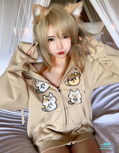 Coser@Potato Godzilla – Casual Blonde Neko Chan M4sturbation NSFW