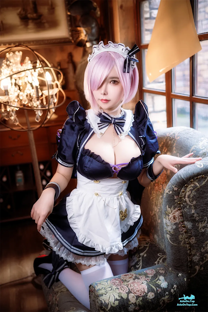 Coser@亚马逊鲶鱼 – FGO 玛修 女仆 | Coser@Amazon Catfish – Fate/Grand Order Mash Maid