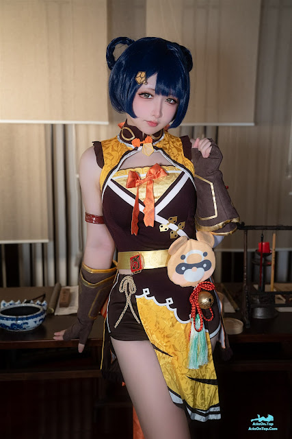 Coser@樱梨梨 – 原神 小香菱 | Coser@Yinglili – Genshin Impact Little Xiangling