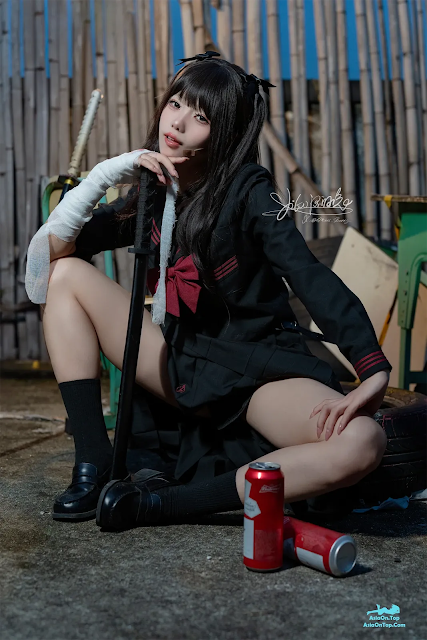 Coser@黏黏团子兔 – 不良女高 | Coser@StickyMochiTangyuanRabbit – Delinquent High School Girl